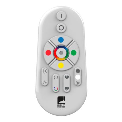 Eglo - LED RGB Stmívatelný přisazený panel SALOBRENA-C WOOD LED/40W/230V 2700-6500K 49,5x49,5 cm hnědá + dálkové ovládání