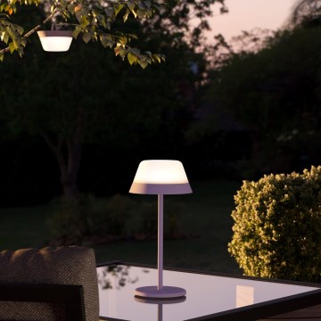 Eglo - LED RGBW Stmívatelná dotyková venkovní lampa 2v1 LED/1,5W/5V 2600 mAh IP54 fialová
