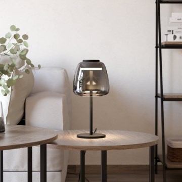 Eglo - LED RGBW Stmívatelná stolní lampa LED/7,7W/230V 2700-6500K kouřová