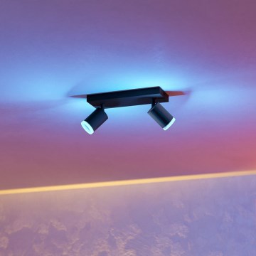 Eglo - LED RGBW Stmívatelné bodové svítidlo 2xLED/3,7W/230V 2700-6500K černá