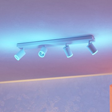 Eglo - LED RGBW Stmívatelné bodové svítidlo 4xLED/3,7W/230V 2700-6500K bílá