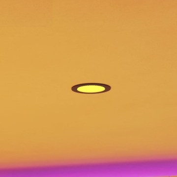 Eglo - LED RGBW Stmívatelné koupelnové podhledové svítidlo LED/5W/230V 2700-6500K pr. 12 cm IP44 černá