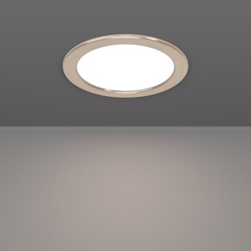 Eglo - LED RGBW Stmívatelné koupelnové podhledové svítidlo LED/9,5W/230V 2700-6500K pr. 16,8 cm IP44 matný chrom