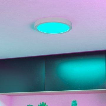 Eglo - LED RGBW Stmívatelné koupelnové stropní svítidlo LED/11,2W/230V 2700-6500K pr. 21,1 cm IP44 bílá