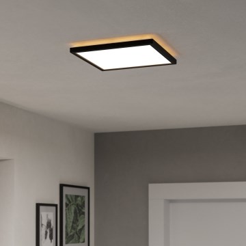 Eglo - LED RGBW Stmívatelné koupelnové stropní svítidlo LED/13,4W/230V 2700-6500K 29x29 cm IP44 černá
