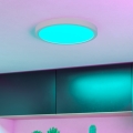 Eglo - LED RGBW Stmívatelné koupelnové stropní svítidlo LED/14,3W/230V 2700-6500K pr. 27,8 cm IP44 bílá