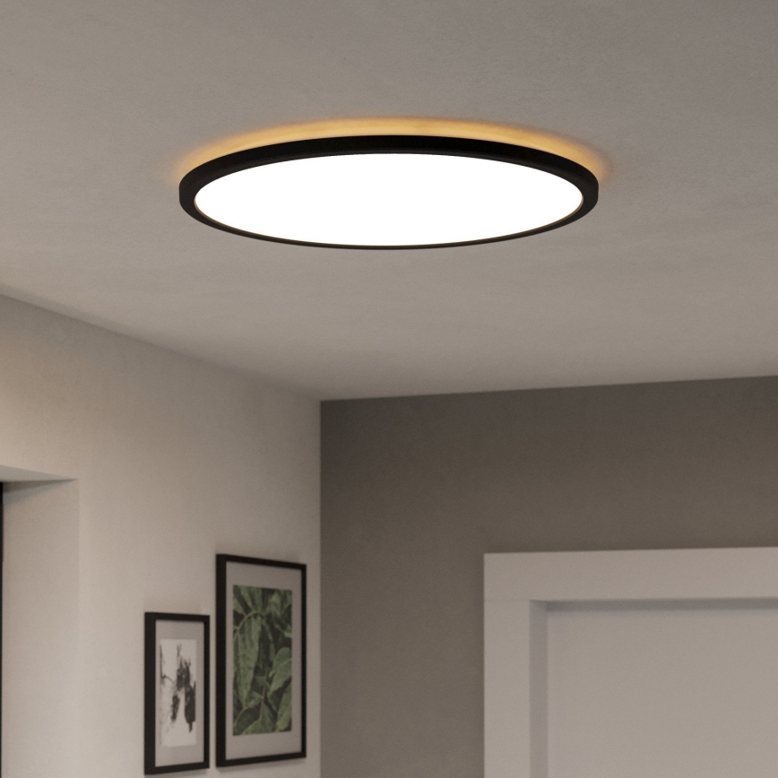 Eglo - LED RGBW Stmívatelné koupelnové stropní svítidlo LED/16,8W/230V 2700-6500K pr. 50 cm IP44 černá ZigBee