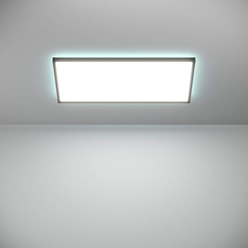 Eglo - LED RGBW Stmívatelné koupelnové stropní svítidlo LED/17,2W/230V 2700-6500K 30x57cm IP44 černá ZigBee