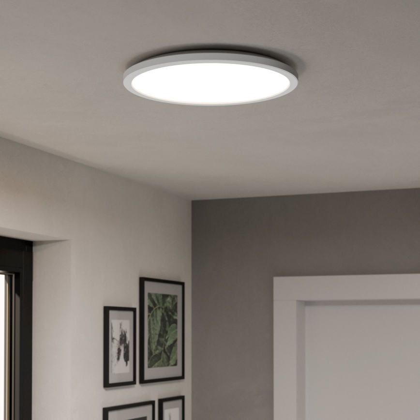 Eglo - LED RGBW Stmívatelné koupelnové stropní svítidlo LED/18,5W/230V 2700-6500K pr.38,9cm IP44 bílá ZigBee