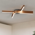 Eglo - LED RGBW Stmívatelné stropní svítidlo 2xLED/18W/230V 2700-6500K měděná/černá