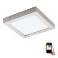 Eglo - LED RGBW Stmívatelné stropní svítidlo FUEVA-C LED/15,6W/230V Bluetooth 22,5x22,5 cm
