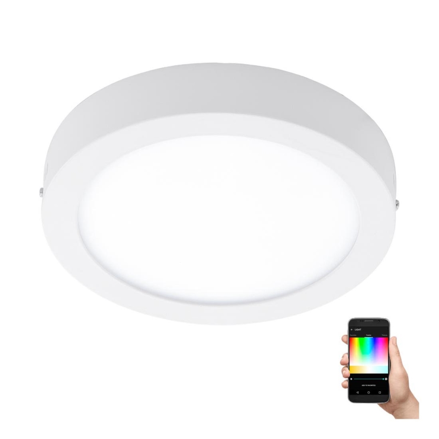 Eglo - LED RGBW Stmívatelné stropní svítidlo FUEVA-C LED/15,6W/230V Bluetooth pr. 22,5 cm