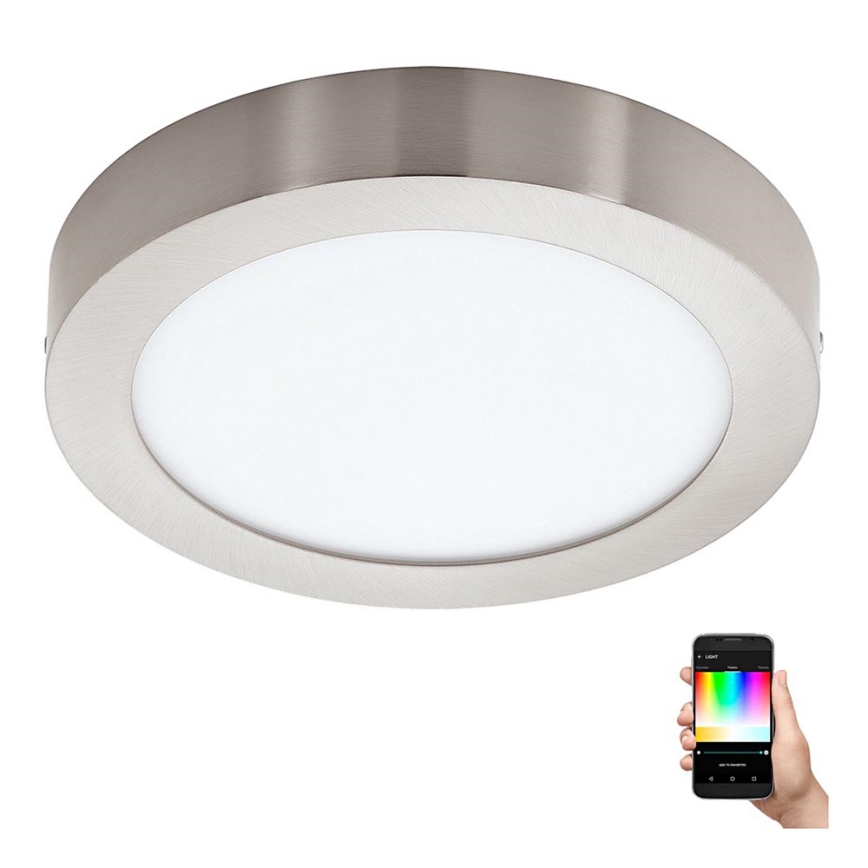 Eglo - LED RGBW Stmívatelné stropní svítidlo FUEVA-C LED/21W/230V Bluetooth pr. 30 cm