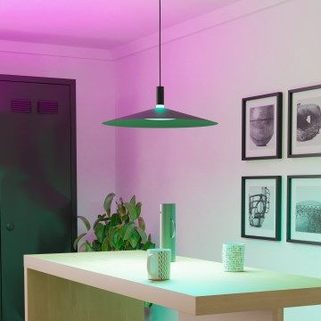 Eglo - LED RGBW Stmívatelný lustr na lanku LED/15,5W/230V 2700-6500K černá