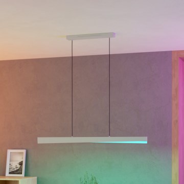 Eglo - LED RGBW Stmívatelný lustr na lanku LED/19W/230V 2700-6500K šedá