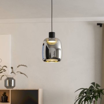 Eglo - LED RGBW Stmívatelný lustr na lanku LED/3,7W/230V 2700-6500K černá ZigBee