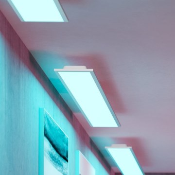 Eglo - LED RGBW Stmívatelný přisazený panel LED/28W/230V 2700-6500K 120x15 cm bílá