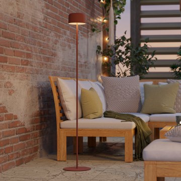 Eglo - LED Solární nabíjecí dotyková stojací lampa LED/2,8W/3,7V 1800 mAh IP44 oranžová