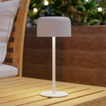 Eglo - LED Solární nabíjecí dotyková stolní lampa LED/2,8W/3,7V 1800 mAh IP44 bílá