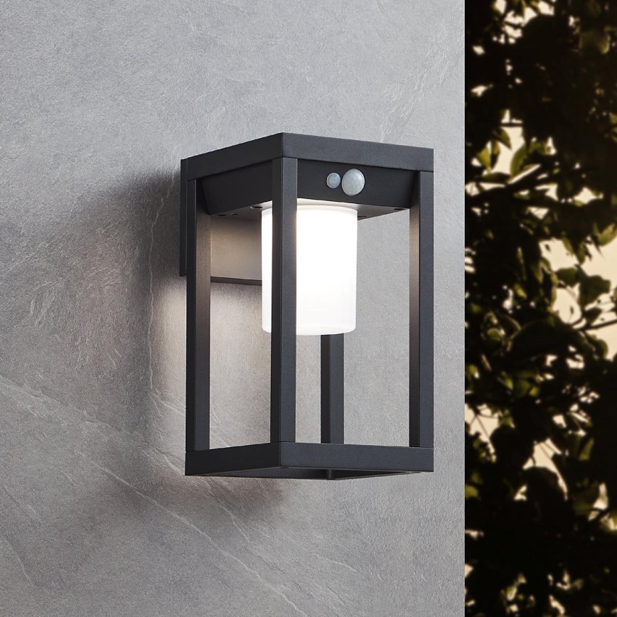 Eglo - LED Solární nástěnné svítidlo se senzorem LED/3,7W/3,7V 2000 mAh IP44