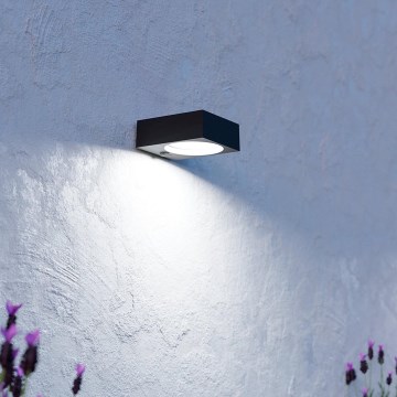 Eglo - LED Solární svítidlo se senzorem LED/6,5W/3,7V 2000 mAh černá