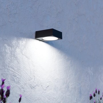 Eglo - LED Solární svítidlo se senzorem LED/6,5W/3,7V 2000mAh černá