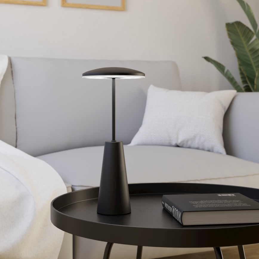 Eglo - LED Stmívatelná dotyková venkovní lampa LED/2,8W/5V 2400K/3000K/4000K 5200 mAh IP54 černá