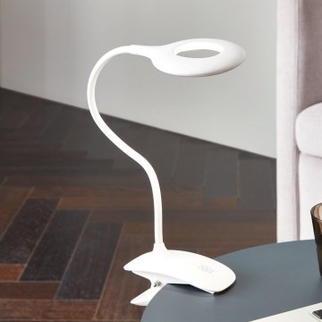 Eglo - LED Stmívatelná lampa s klipem 1xLED/3W/230V 500mAh bílá
