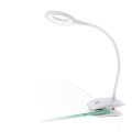 Eglo - LED Stmívatelná nabíjecí dotyková lampa s klipem LED/3,2W/5V 500 mAh bílá