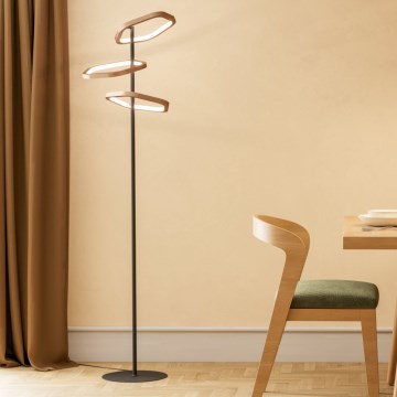 Eglo - LED Stmívatelná stojací lampa LED/20W/230V zlatá