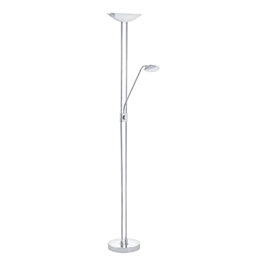 Eglo - LED Stmívatelná stojací lampa LED/20W + LED/2,5W lesklý chrom