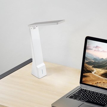Eglo - LED Stmívatelná stolní lampa LED/1,8W/230V bílá