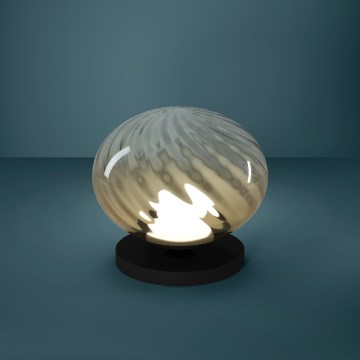 Eglo - LED Stmívatelná stolní lampa LED/5,8W/230V 2200-6500K béžová/kouřová + dálkové ovládání