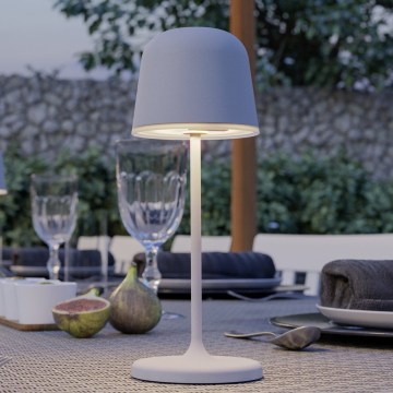 Eglo - LED Stmívatelná venkovní dotyková nabíjecí stolní lampa LED/1,8W/5V 2500/3000/4000K 2500 mAh IP54 šedá