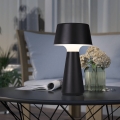 Eglo - LED Stmívatelná venkovní nabíjecí stolní lampa LED/3W/5V 2200/3000/4000K 2000 mAh IP44 černá