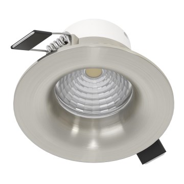 Eglo - LED Stmívatelné podhledové svítidlo LED/6,4W/230V pr. 8,8 cm matný chrom
