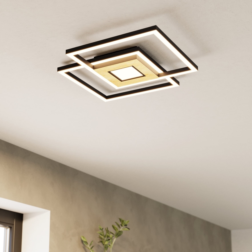 Eglo - LED Stmívatelné stropní svítidlo 2xLED/17W/230V +1xLED/4,2W 2700-6500K + dálkové ovládání