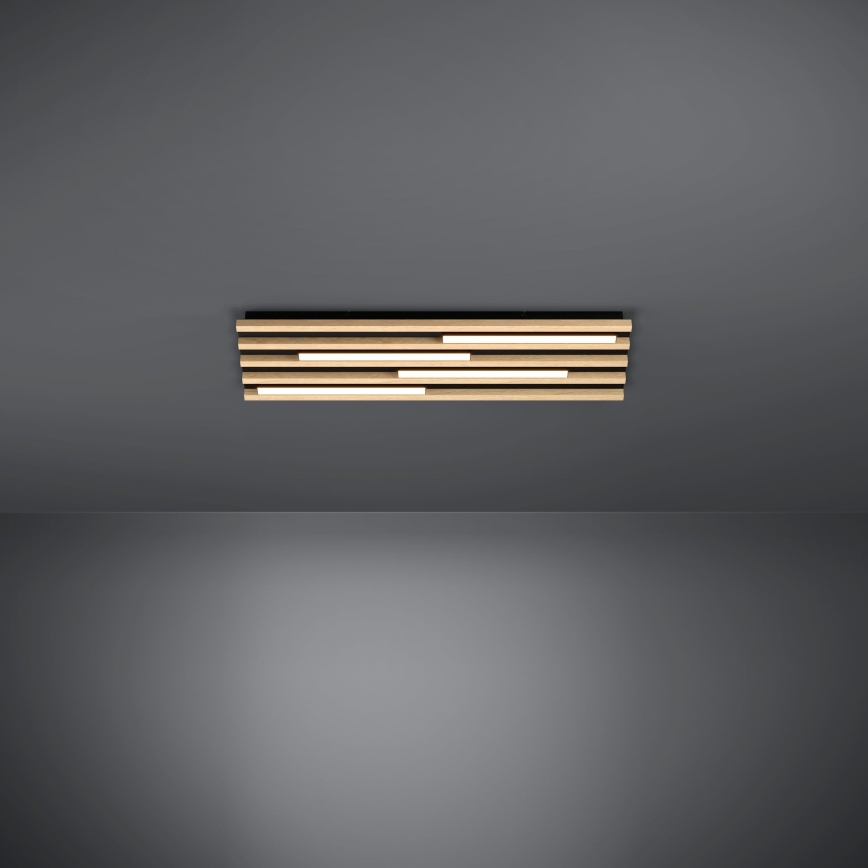 Eglo - LED Stmívatelné stropní svítidlo 4xLED/9W/230V 3000K 22x78 cm hnědá