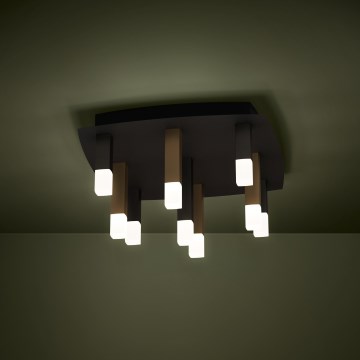 Eglo - LED Stmívatelné stropní svítidlo 9xLED/3,1W/230V 3000K antracit/zlatá