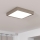 Eglo - LED Stmívatelné stropní svítidlo LED/17W/230V matný chrom 21x21 cm