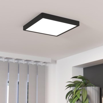Eglo - LED Stmívatelné stropní svítidlo LED/20,5W/230V černá 28,5x28,5 cm