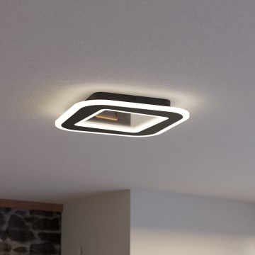 Eglo - LED Stmívatelné stropní svítidlo LED/20W/230V 2700-6500K černá + dálkové ovládání