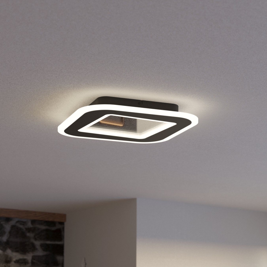 Eglo - LED Stmívatelné stropní svítidlo LED/20W/230V 2700-6500K černá + dálkové ovládání