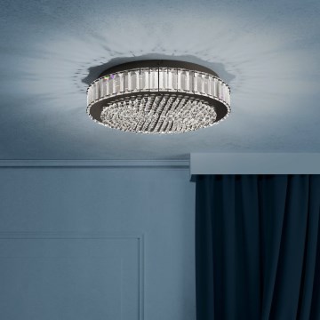 Eglo - LED Stmívatelné stropní svítidlo LED/23,5W/230V 4000K černá