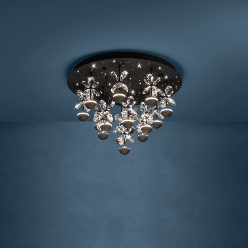 Eglo - LED Stmívatelné stropní svítidlo LED/27W/230V 3000K černá