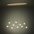 Eglo - LED Stmívatelný lustr na lanku 10xLED/3W/230V 3000K zlatá