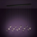 Eglo - LED Stmívatelný lustr na lanku 14xLED/3W/230V 3000K černá/čirá