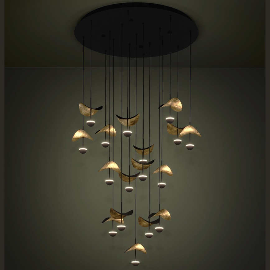 Eglo - LED Stmívatelný lustr na lanku 17xLED/2,3W/230V 3000K pr. 78 cm
