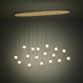 Eglo - LED Stmívatelný lustr na lanku 17xLED/3W/230V 3000K zlatá