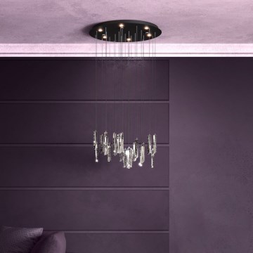 Eglo - LED Stmívatelný lustr na lanku 6xLED/4,2W/230V 3000K čirá